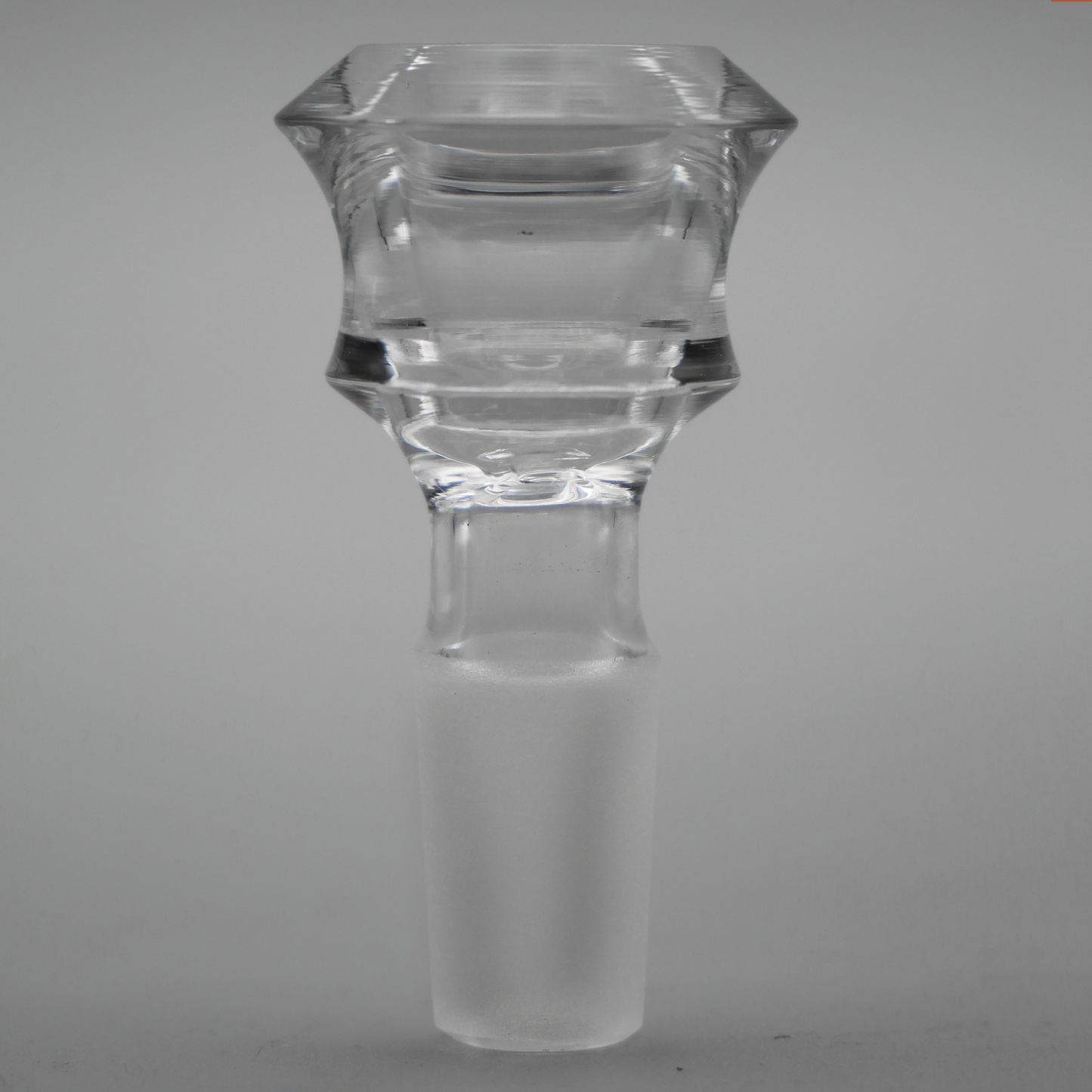 Diamond Edge Cylinder Maria Clear Glass Bowl Slide