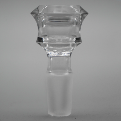 Diamond Edge Cylinder Maria Clear Glass Bowl Slide