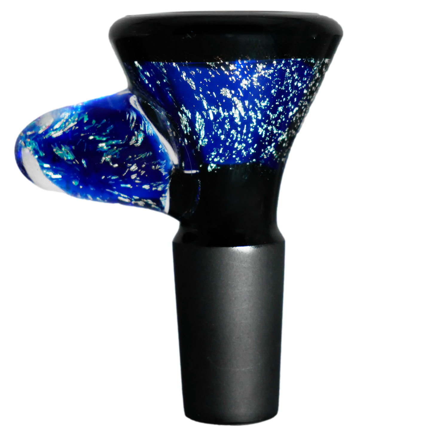 Encore Collection Blue Dichro Bowl w/ Horn Handle