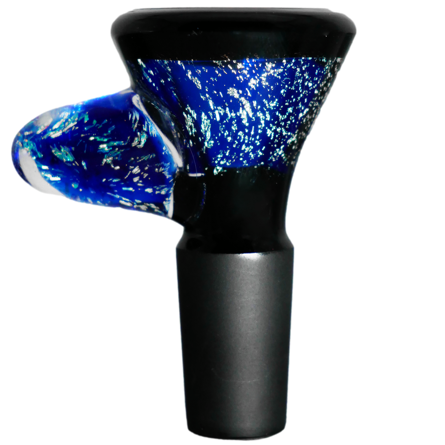 Encore Collection Blue Dichro Bowl w/ Horn Handle