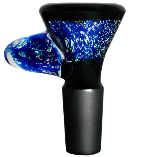 Encore Collection Blue Dichro Bowl w/ Horn Handle