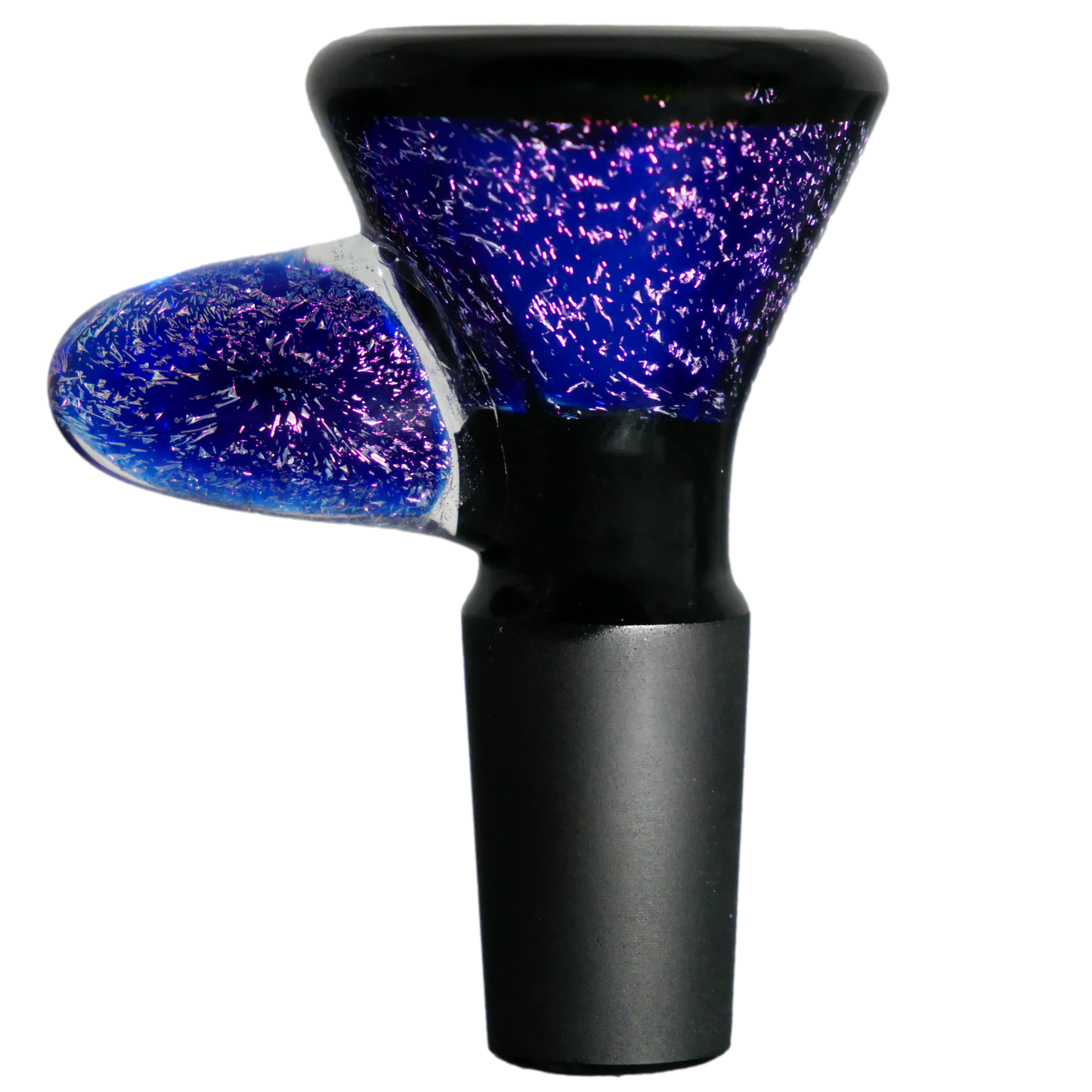 Encore Collection Blue Dichro Bowl w/ Horn Handle