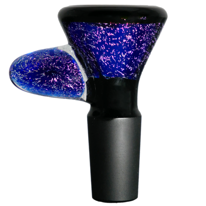 Encore Collection Blue Dichro Bowl w/ Horn Handle