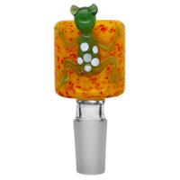 Frog Fritter Color Glass Bowl Slide