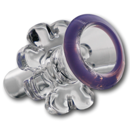 Diamond Funnel w/ Flower Maria Handle and Screen Glass Bowl Slide