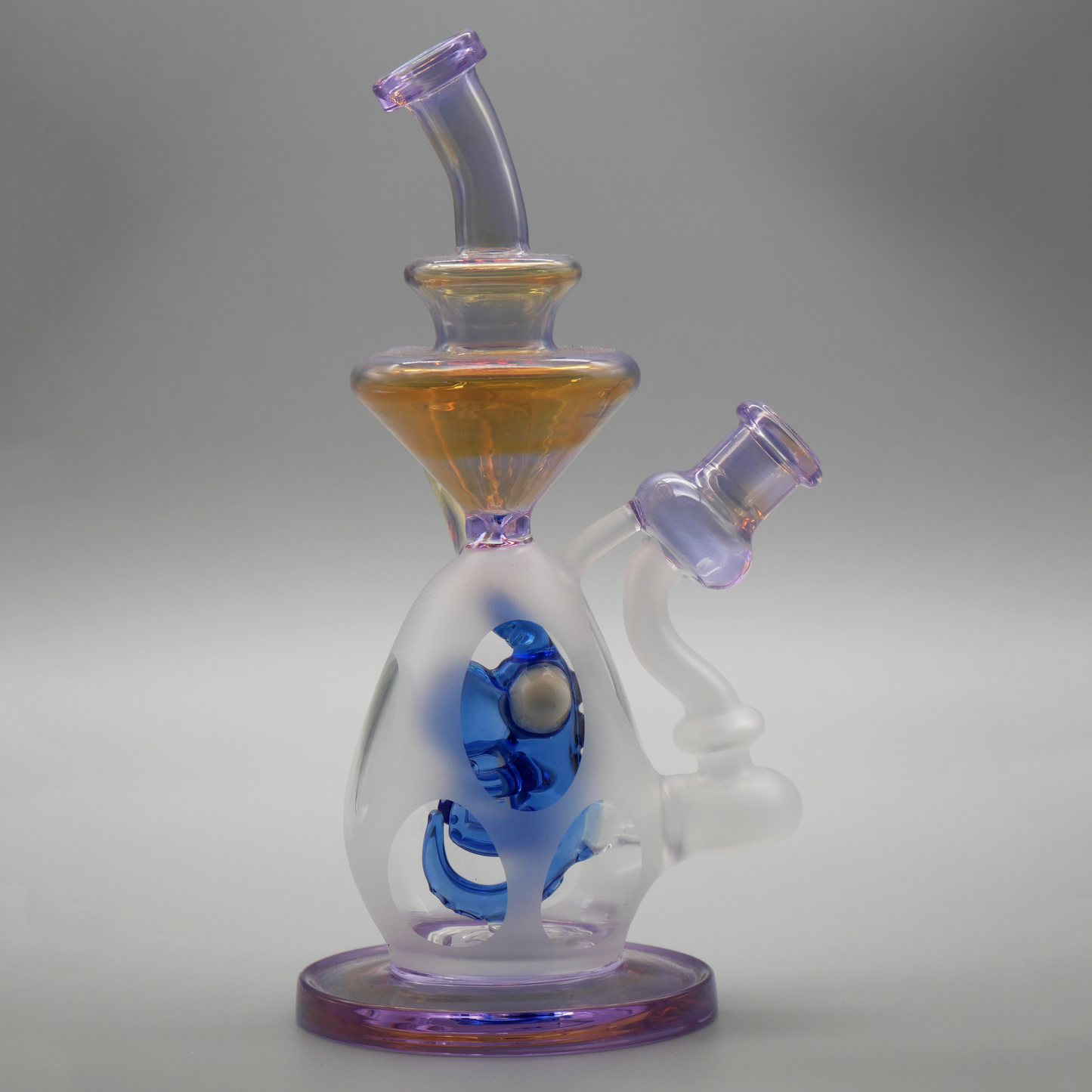 10" Encore Collection Color Baby Dinosaur Egg Recycler Dab Rig