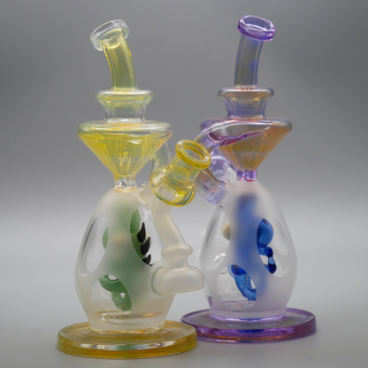 10" Encore Collection Color Baby Dinosaur Egg Recycler Dab Rig