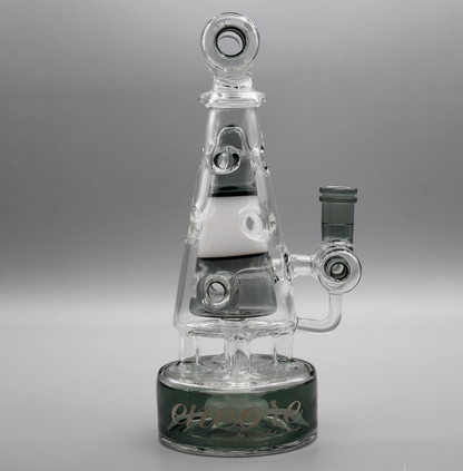 9" Encore Collection Fab Trophy Dab rig w/ 2-tone Accents and Showerhead Perc