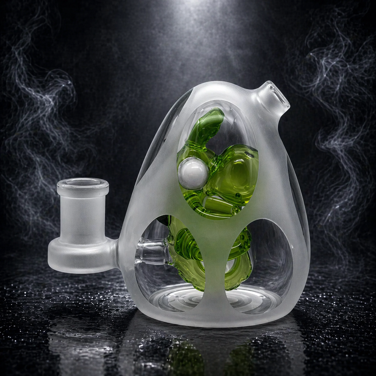 4" Yoshi Frosted Egg Dab Rig