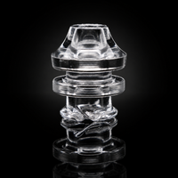 1.5" Clear Dry Top Glass Mouthpiece | Compatible with Puffco Pivot