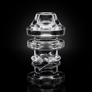 1.5" Clear Dry Top Glass Mouthpiece | Compatible with Puffco Pivot
