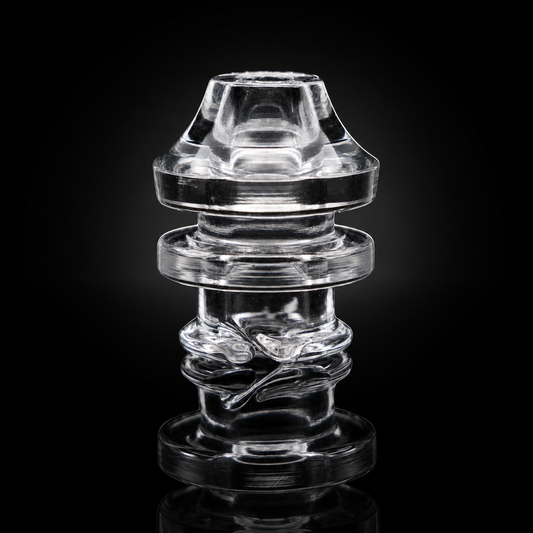 1.5" Clear Dry Top Glass Mouthpiece | Compatible with Puffco Pivot