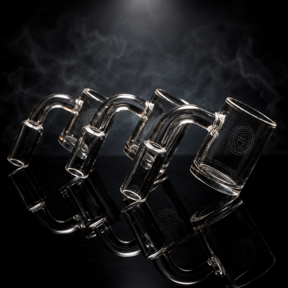 Solid Quartz Gavel Banger with Beveled Top 3 PACK