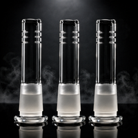 3PACK Low Profile 14mm/18mm Replacement Glass Bong Slitted Diffuser Downstem