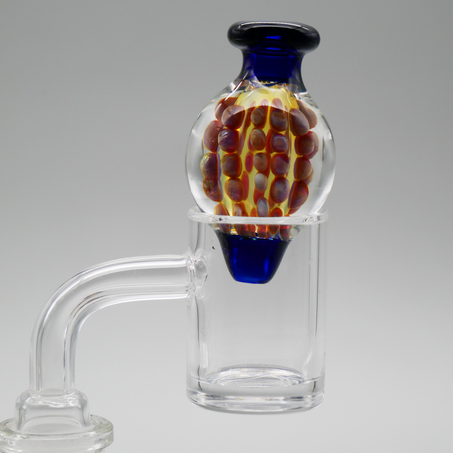 Silver Fumed 30mm Bubble Directional Carb Cap