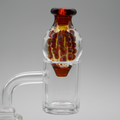 Silver Fumed 30mm Bubble Directional Carb Cap