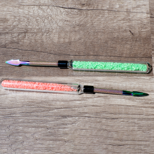 Arrow Tip Rainbow Dabber w/ Glass Holder