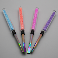 Flat Tip Rainbow Dabber w/ Glass Holder