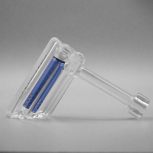 6" Encore Collection 38mm Scalloped Hammer Bubbler w/ Color Stem