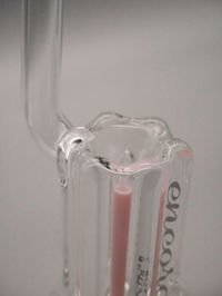 7.5" Encore Collection 38mm Scalloped Standing Bubbler w/ Color Stem