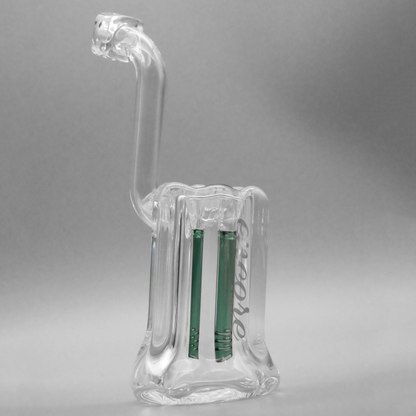 8" Encore Collection 50mm Scalloped Standing Bubbler w/ Color Stem