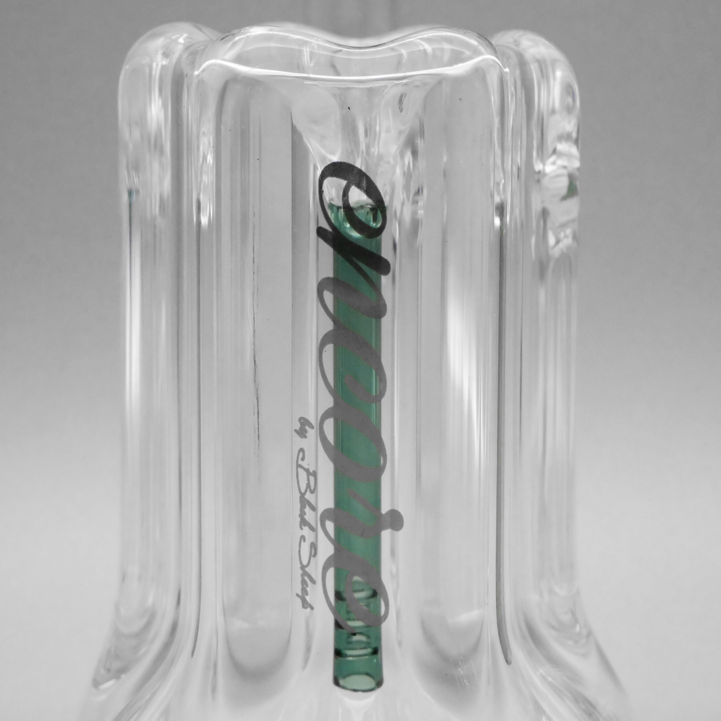 8" Encore Collection 50mm Scalloped Standing Bubbler w/ Color Stem