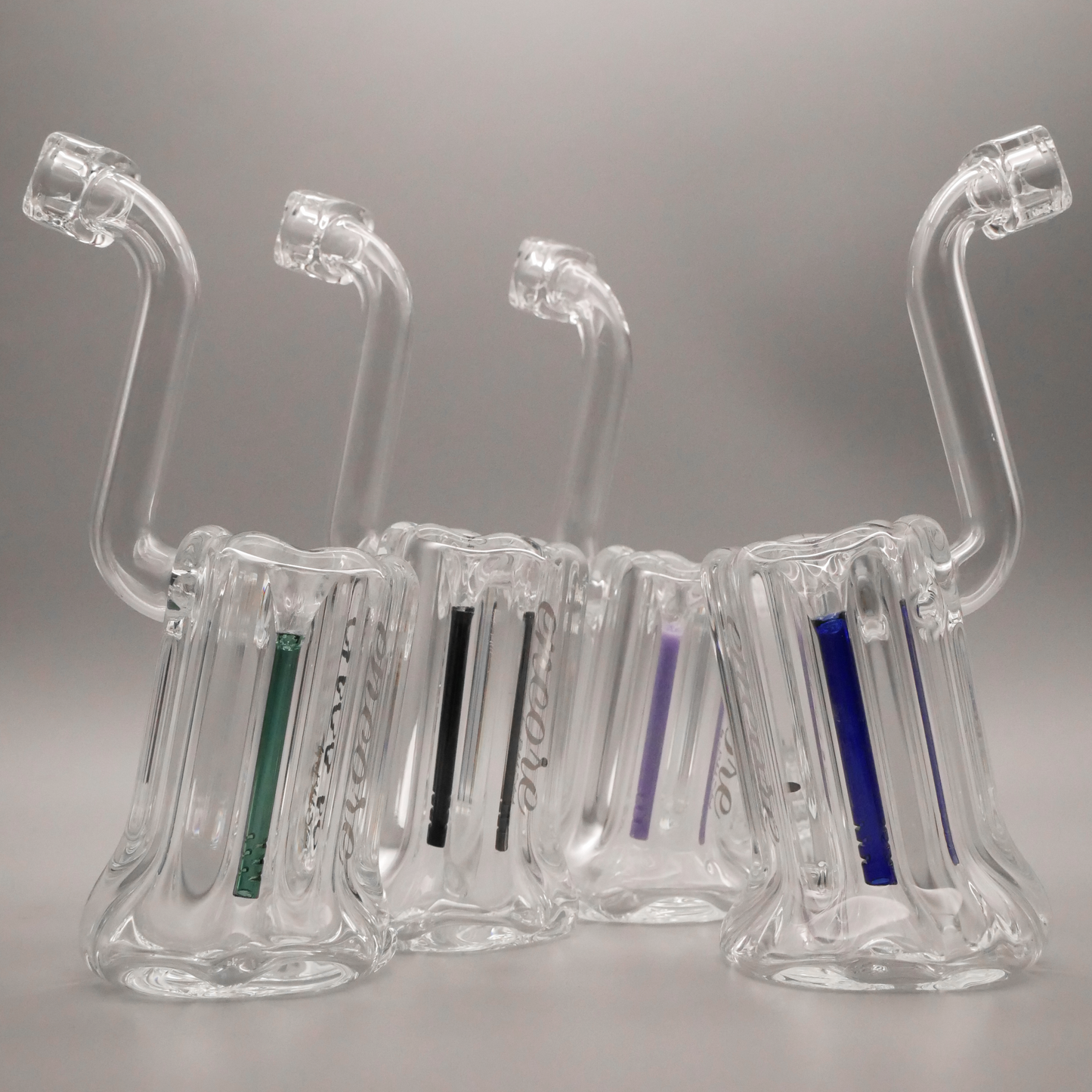 8" Encore Collection 50mm Scalloped Standing Bubbler w/ Color Stem