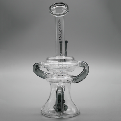 8.5" Encore Collection Double Uptake Klien Recycler Dab Rig W/ Showerhead Perc and Color Accents