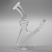 6.5" Encore Collection Pocket Bent Neck Beaker Bong w/ Color Mouthpiece