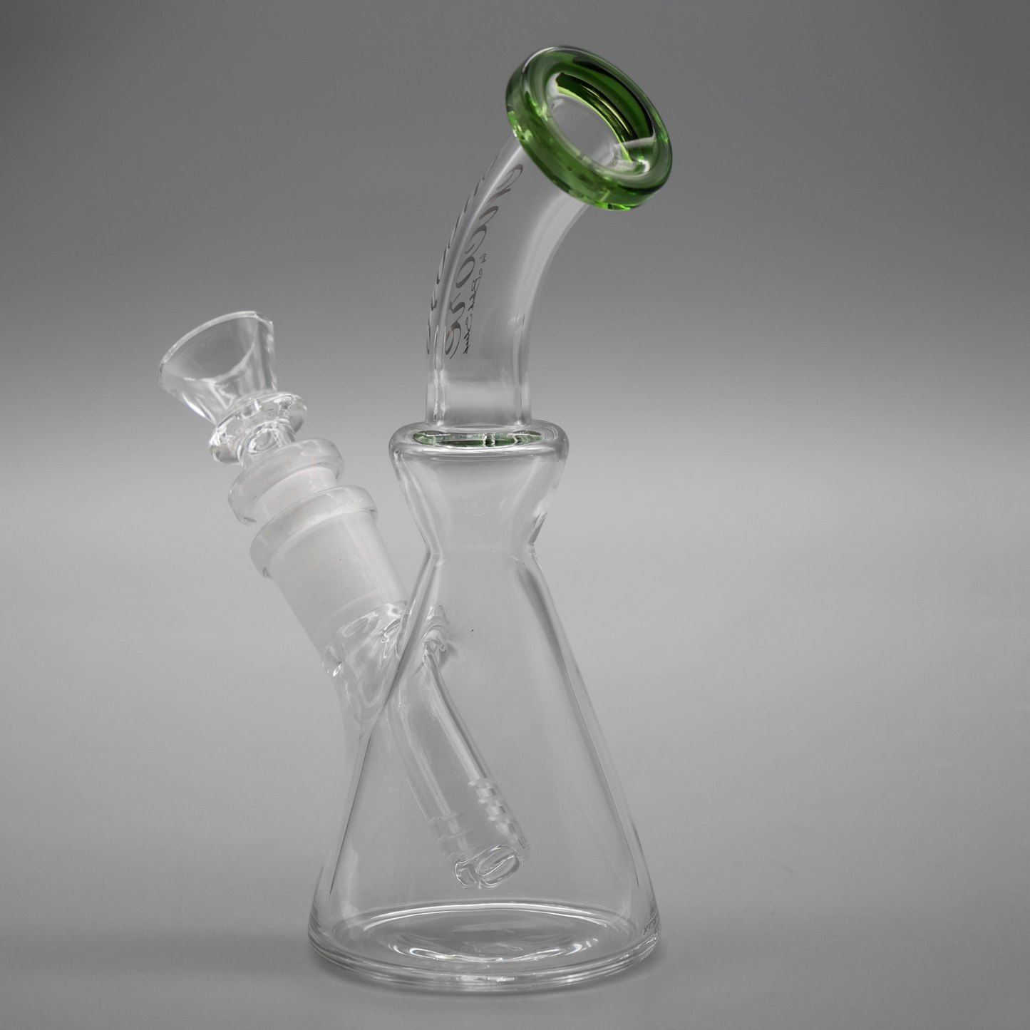 6.5" Encore Collection Pocket Bent Neck Beaker Bong w/ Color Mouthpiece