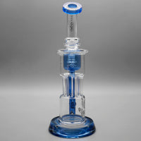 Blue — 10" Pillar Incycler Dab Rig (view 3)
