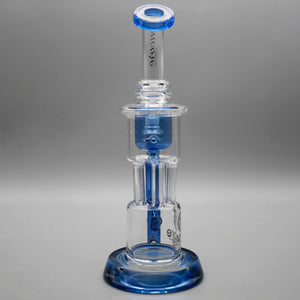 Blue — 10" Pillar Incycler Dab Rig (view 3)