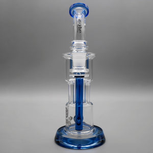 Blue — 10" Pillar Incycler Dab Rig (view 5)