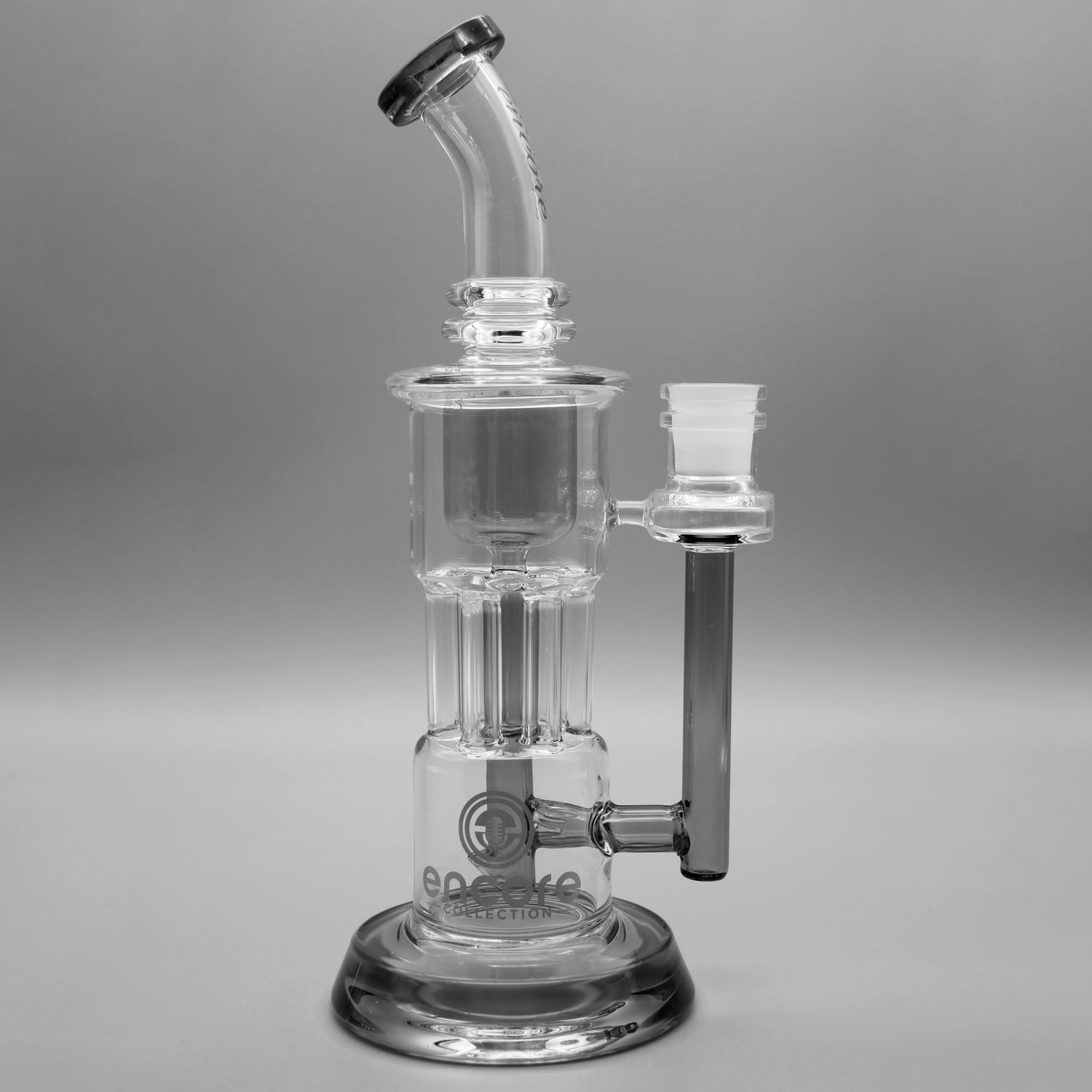 Gray — 10" Pillar Incycler Dab Rig (view 2)