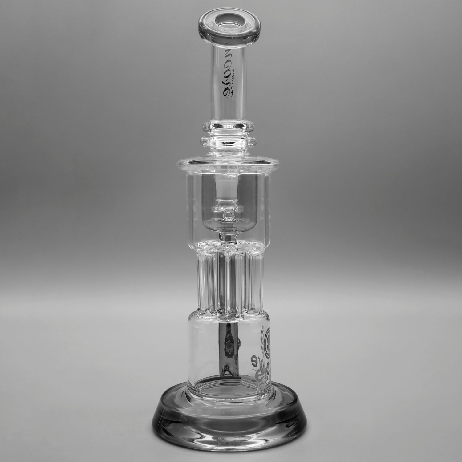 Gray — 10" Pillar Incycler Dab Rig (view 3)