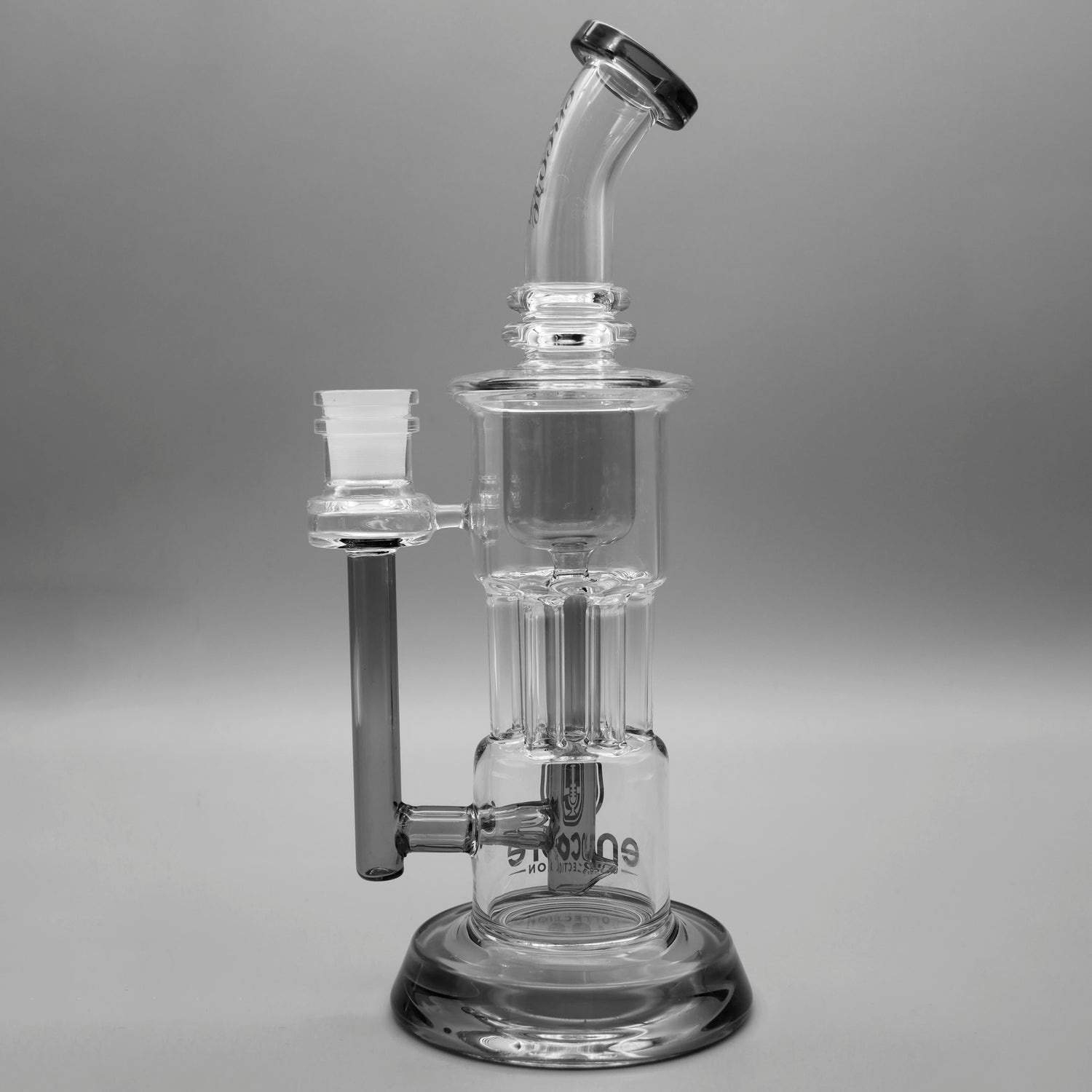 Gray — 10" Pillar Incycler Dab Rig (view 4)