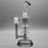 Gray — 10" Pillar Incycler Dab Rig (view 4)