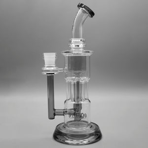 Gray — 10" Pillar Incycler Dab Rig (view 4)
