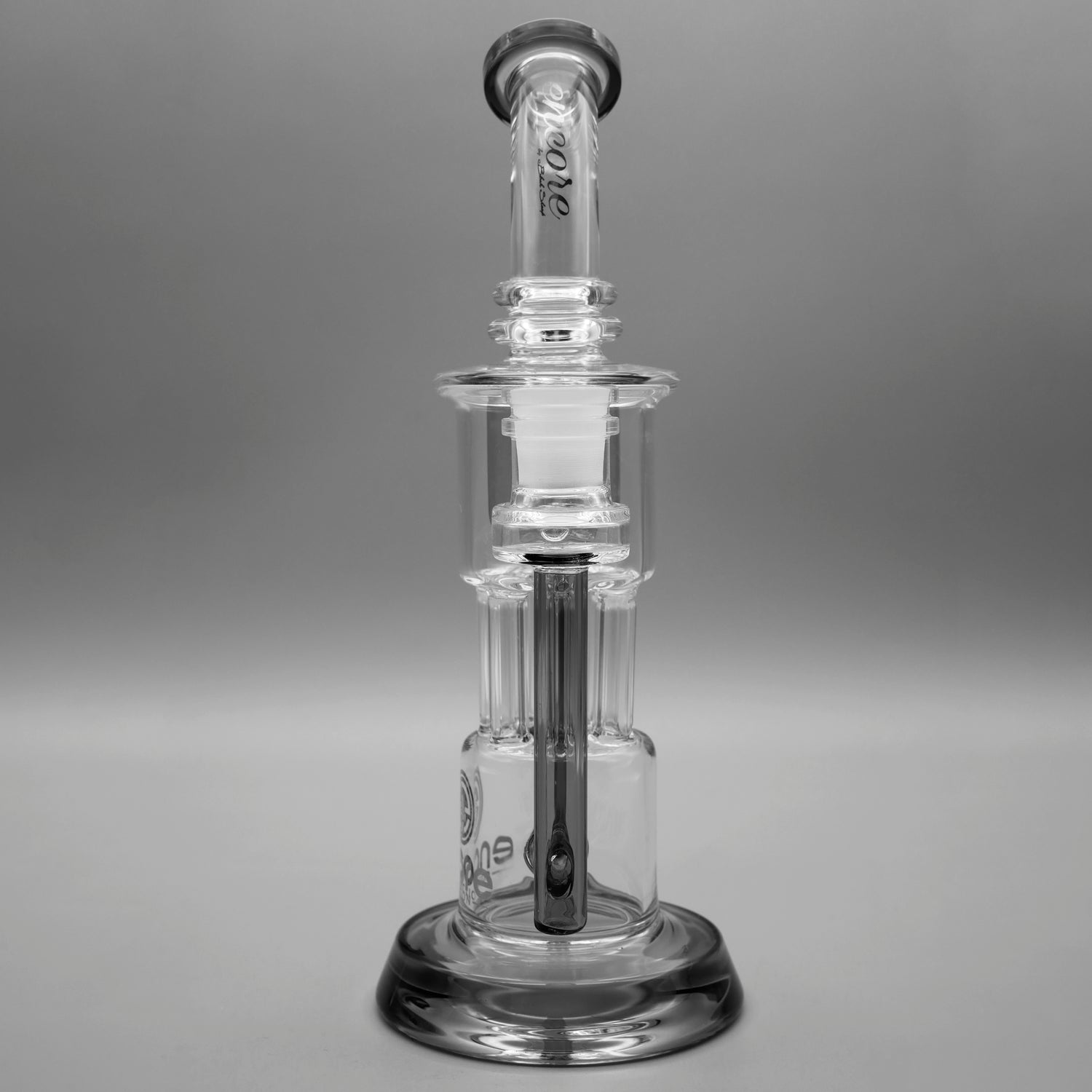 Gray — 10" Pillar Incycler Dab Rig (view 5)