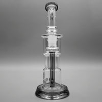 Gray — 10" Pillar Incycler Dab Rig (view 5)