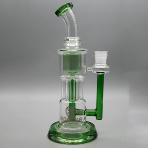 Green — 10" Pillar Incycler Dab Rig (view 2)
