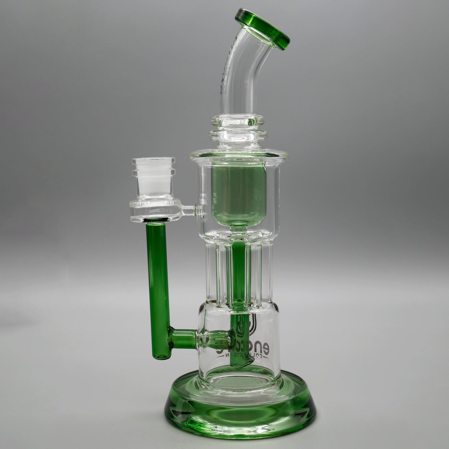 Green — 10" Pillar Incycler Dab Rig (view 4)
