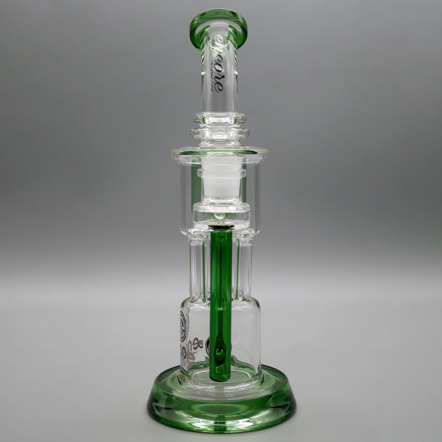 Green — 10" Pillar Incycler Dab Rig (view 5)