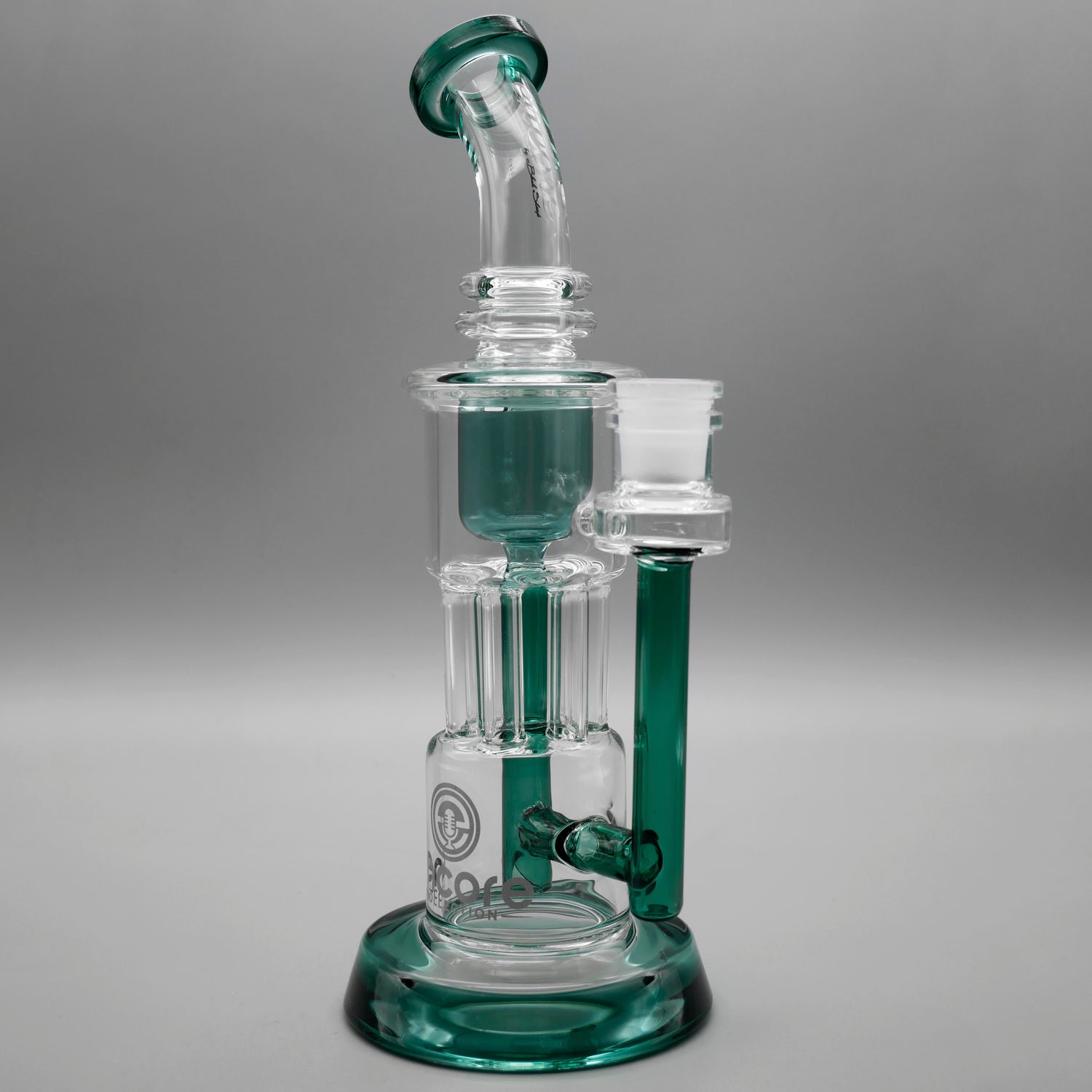 Teal — 10" Pillar Incycler Dab Rig (view 1)