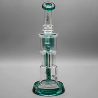 Teal — 10" Pillar Incycler Dab Rig (view 3)