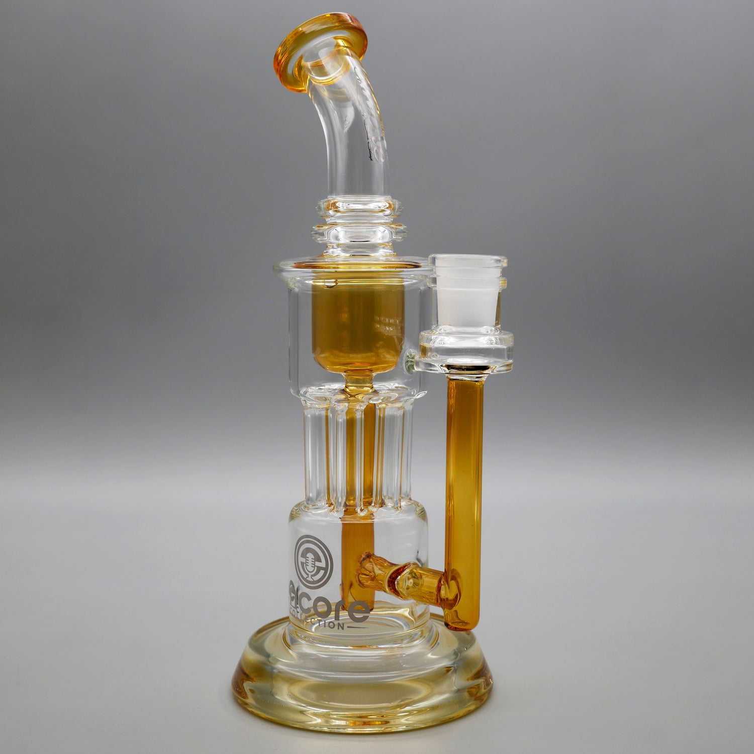 Yellow — 10" Pillar Incycler Dab Rig (view 1)