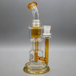Yellow — 10" Pillar Incycler Dab Rig (view 1)