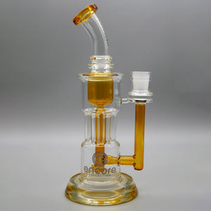Yellow — 10" Pillar Incycler Dab Rig (view 2)
