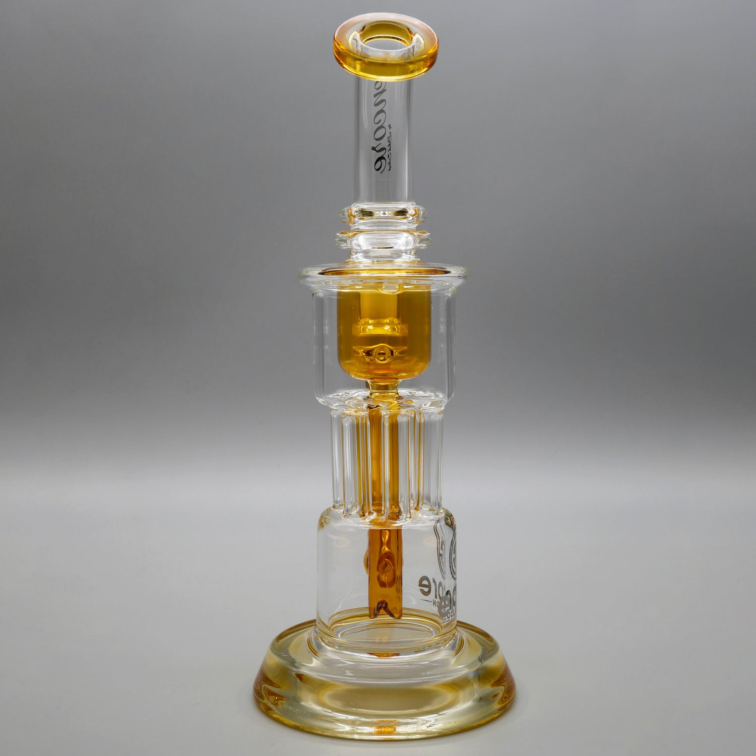 Yellow — 10" Pillar Incycler Dab Rig (view 3)