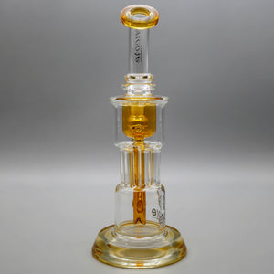Yellow — 10" Pillar Incycler Dab Rig (view 3)